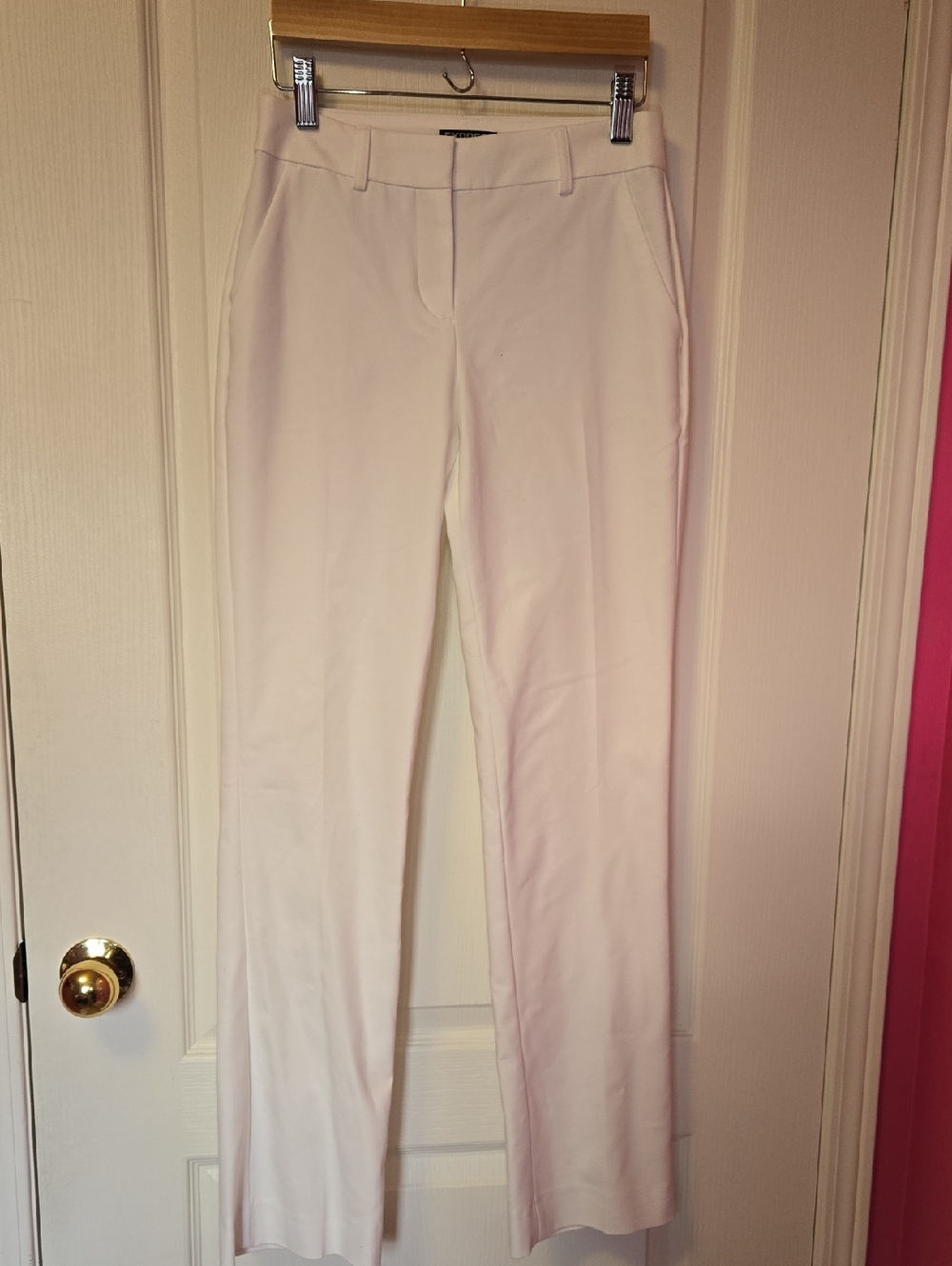 The Limited Women's White Straight-Leg Trousers